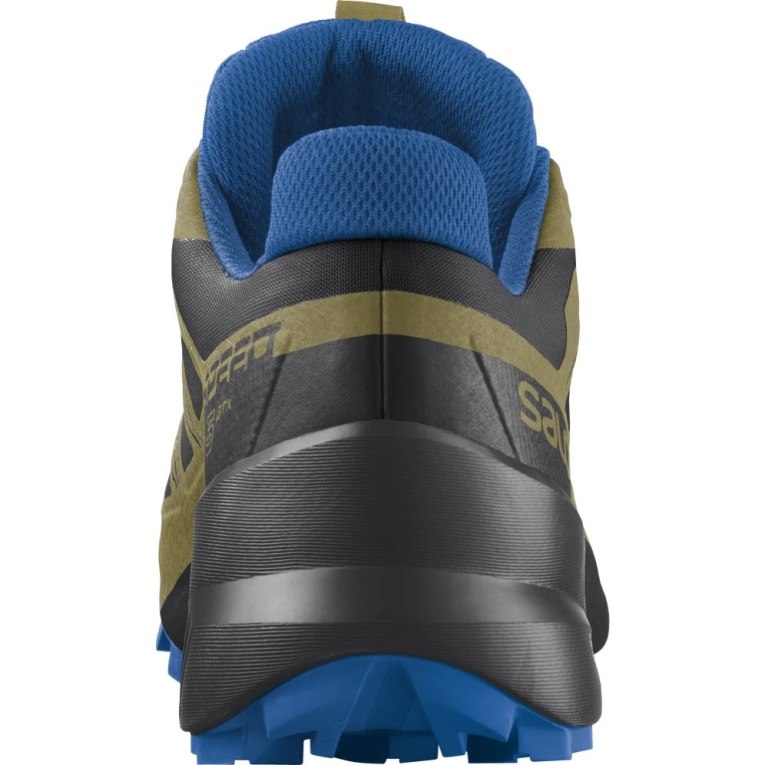 Salomon Speedcross 5 GTX Men's Trail Running Shoes Black / Blue / Olive | CA 53P90